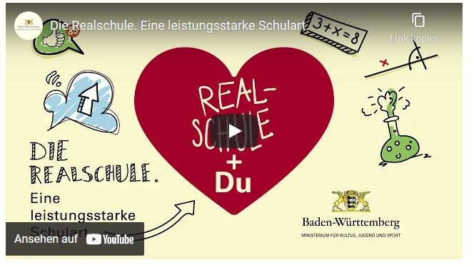 Bildausschnitt Youtube Infofilm Realschule
